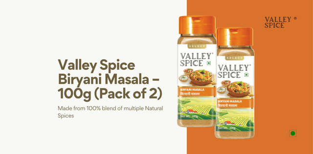 Valley Spice Biryani Masala – 100g (Pack of 2)
