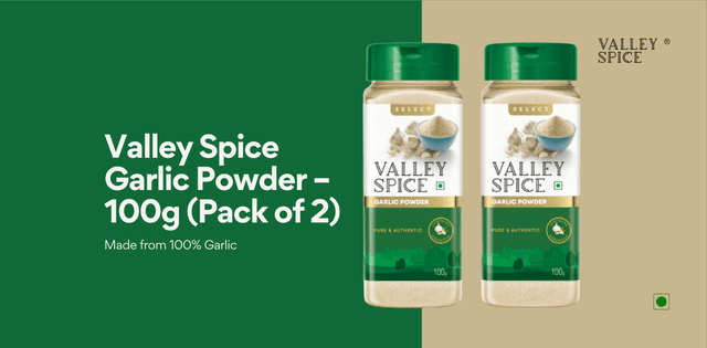 Valley Spice Garlic Powder – 100g (Pack of 2)