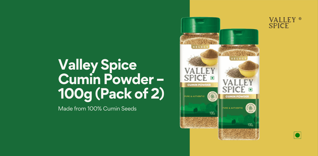 Valley Spice Cumin Powder – 100g (Pack of 2)